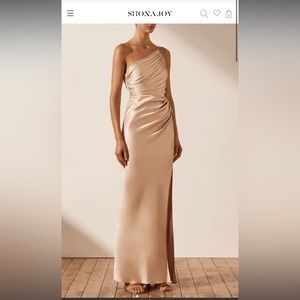 Shona Joy Rose Gold Bridesmaid Dress - BRAND NEW // Desert Rose